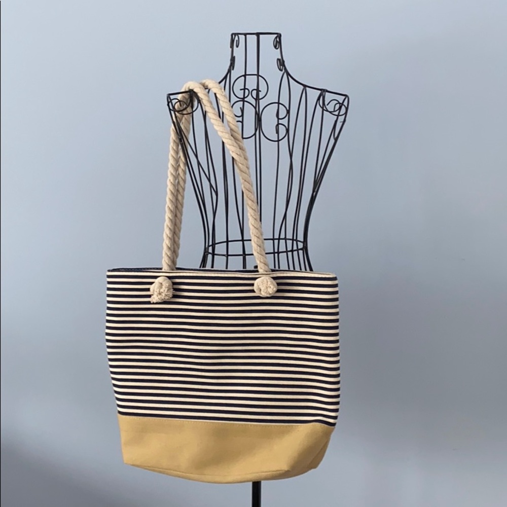 Large Striped Tote